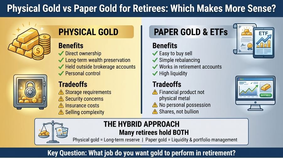 physical gold vs paper gold for retirement